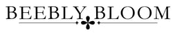 Logo of BEEBLY BLOOM with decorative elements.